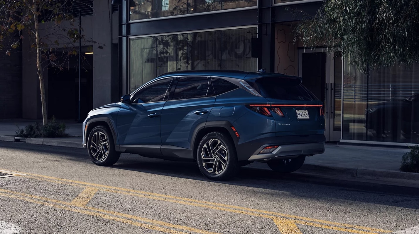 2026 Hyundai Tucson parked showing different trim levels
