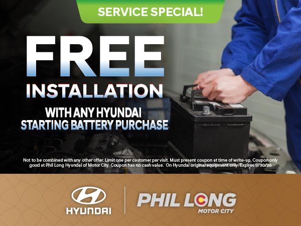 Free Installation Battery