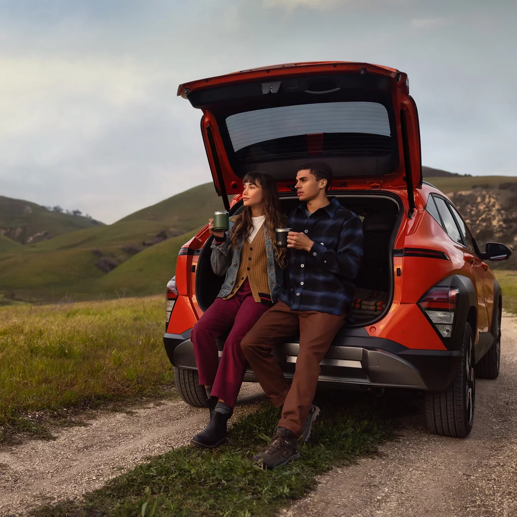 2026 Hyundai Kona open tailgate lifestyle view