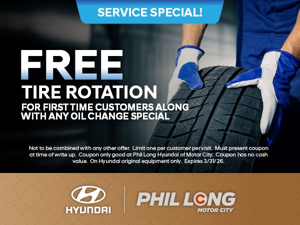 Free Tire Rotation at Hyundai of Motor City