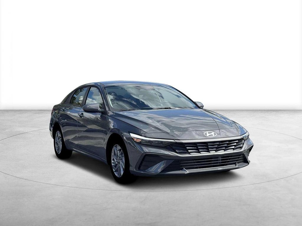 New 2026 Hyundai Elantra Hybrid Blue Sedan