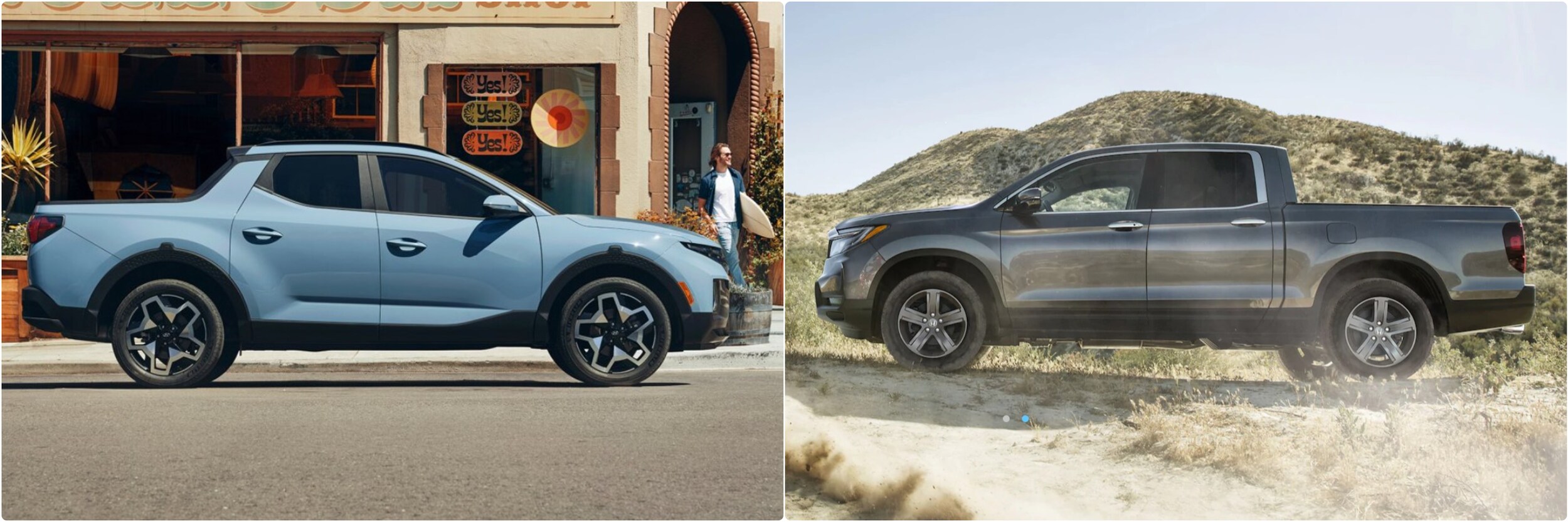 2022 Hyundai Santa Cruz vs. 2022 Honda Ridgeline