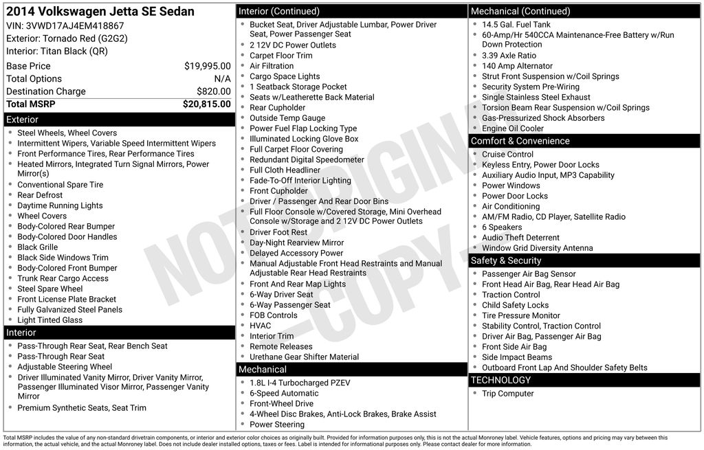 2014 Volkswagen Jetta