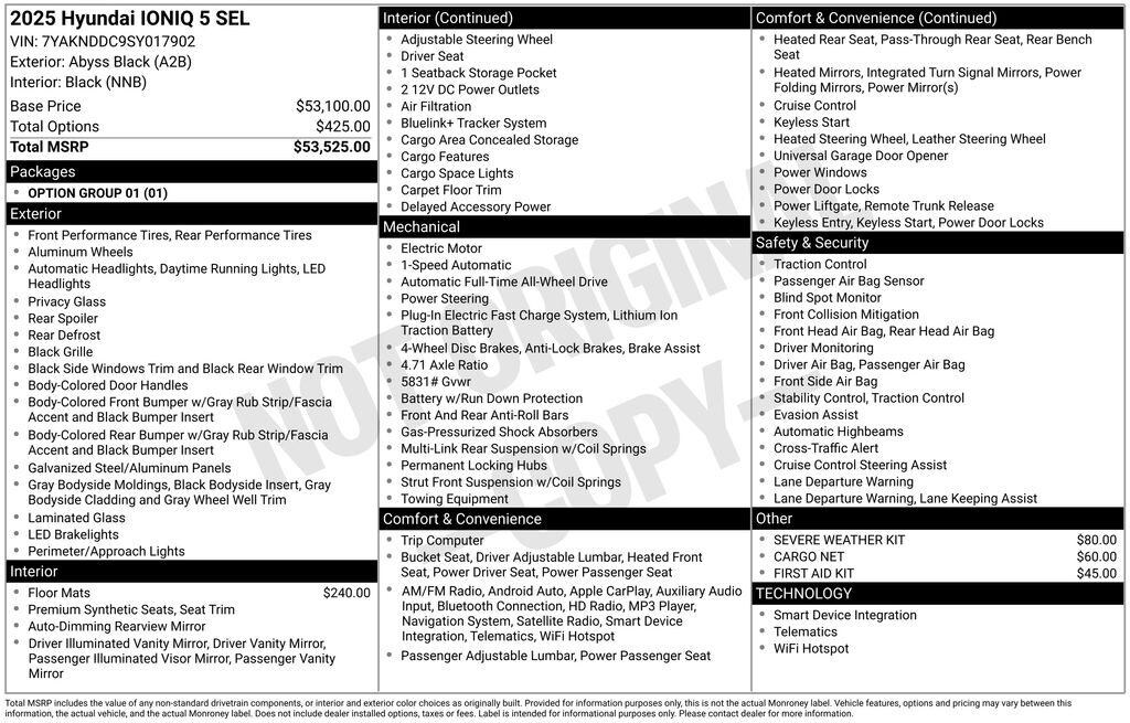 New 2025 Hyundai IONIQ 5 SEL SUV