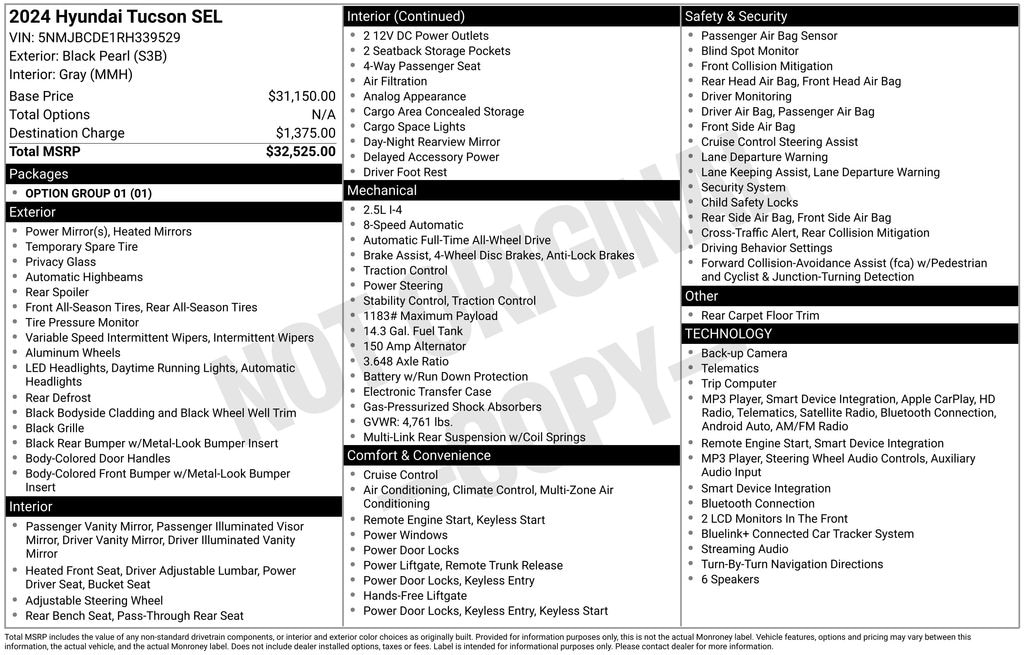 Certified 2024 Hyundai Tucson SEL SUV