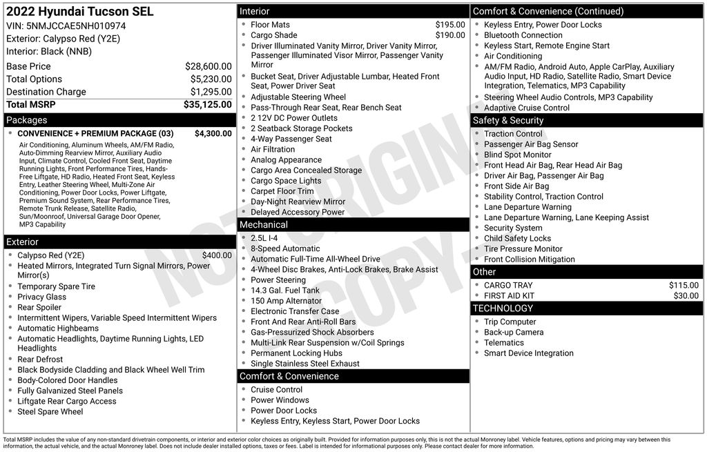 2022 Hyundai Tucson SEL AWD's photo