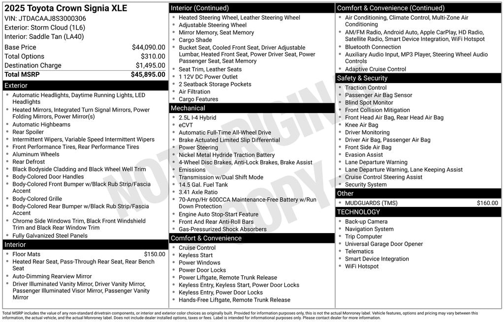 Used 2025 Toyota Crown Signia SUV