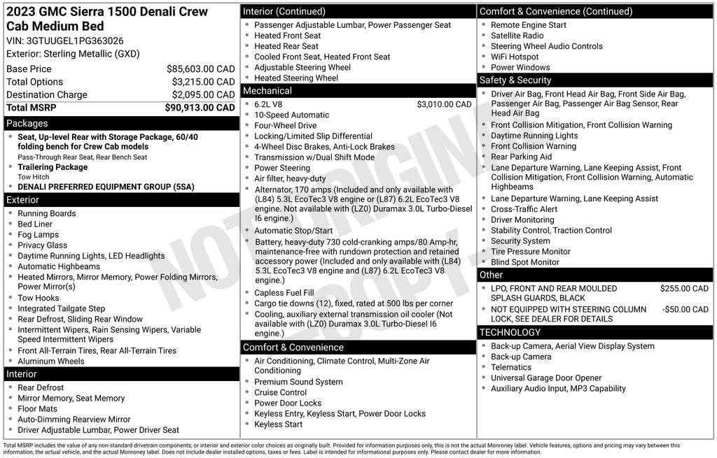 Used 2023 GMC Sierra 1500 Denali Truck Crew Cab