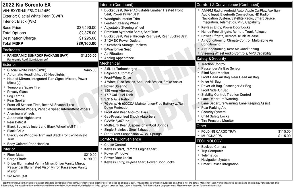 Used 2022 Kia Sorento EX SUV