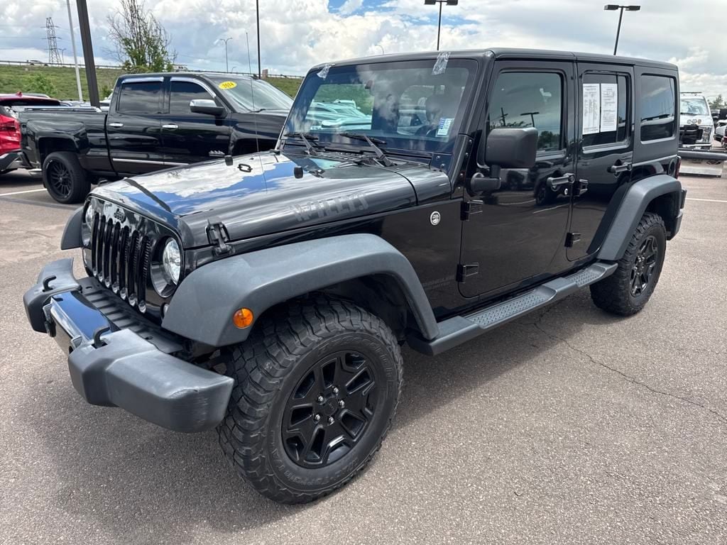 Used 2016 Jeep Wrangler Unlimited Willys Wheeler with VIN 1C4BJWDG4GL177241 for sale in Colorado Springs, CO