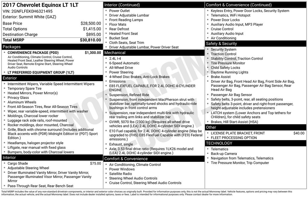 2017 Chevrolet Equinox LT