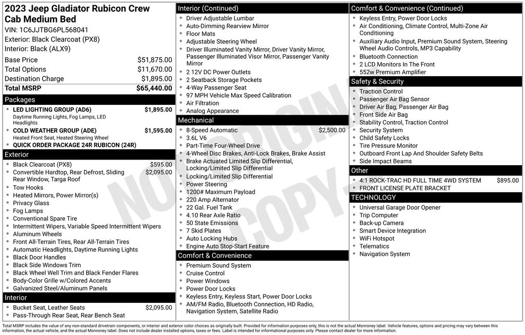 2023 Jeep Gladiator Rubicon's photo
