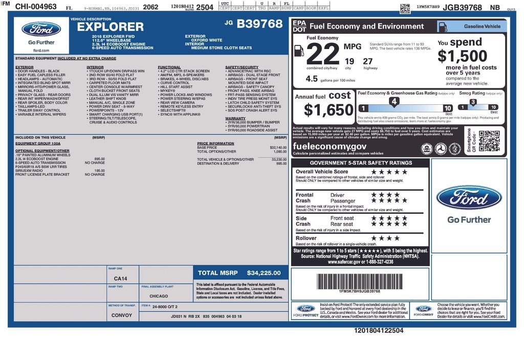 Used 2018 Ford Explorer Base SUV