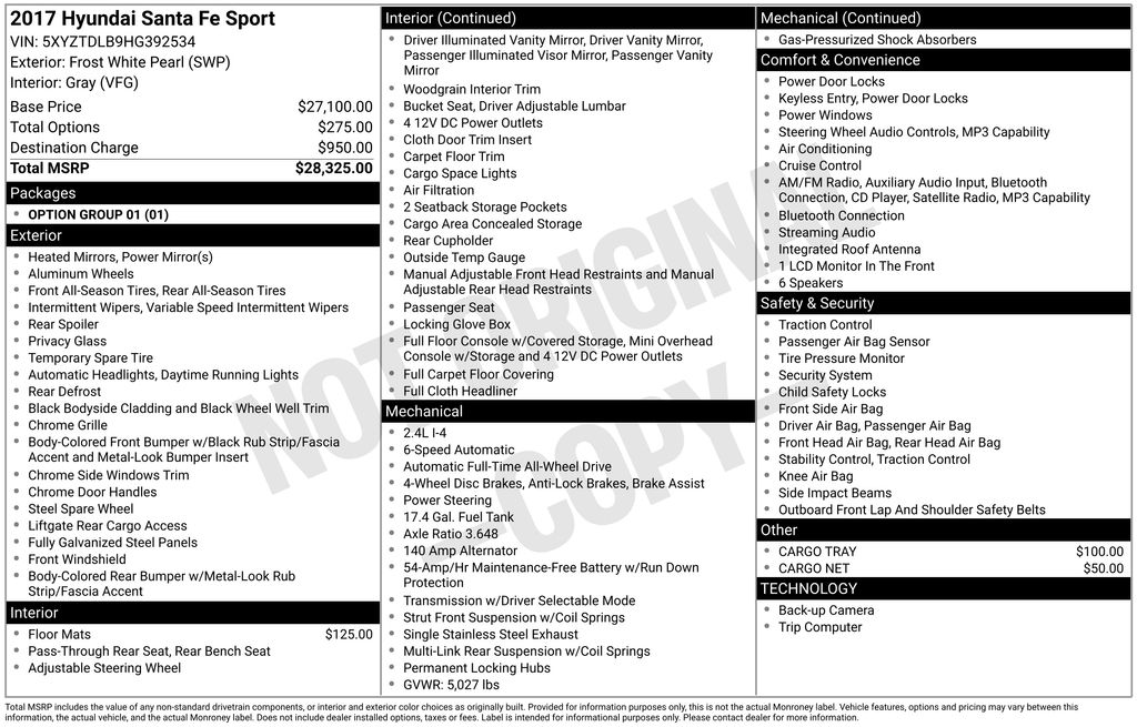 2017 Hyundai Santa Fe Sport AWD's photo