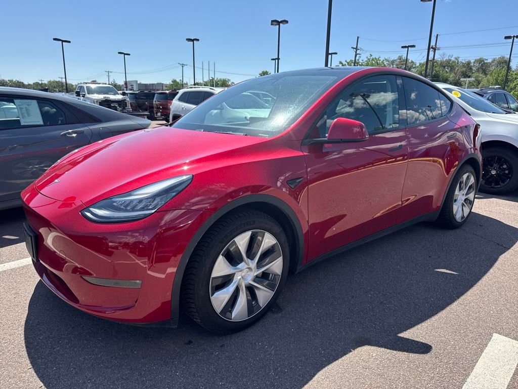 Used 2021 Tesla Model Y Long Range with VIN 5YJYGDEE1MF077378 for sale in Colorado Springs, CO