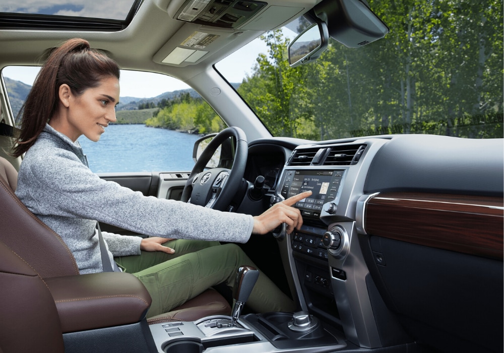 2020 Toyota 4Runner Limited front interior design as seen from the passenger seat