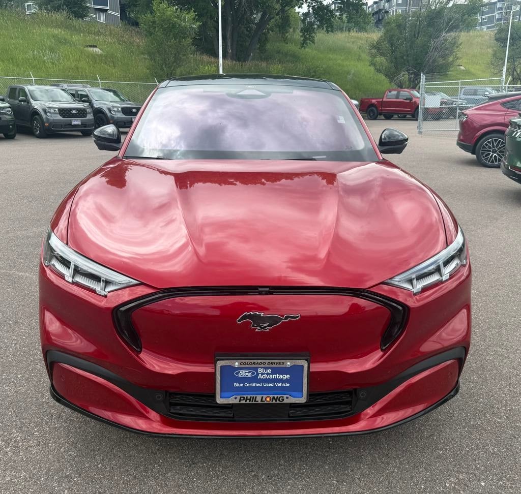 Certified 2021 Ford Mustang Mach-E Premium RWD with VIN 3FMTK3R75MMA07050 for sale in Colorado Springs, CO