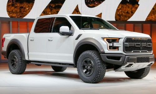 2020 Ford F150 white ford showcase event