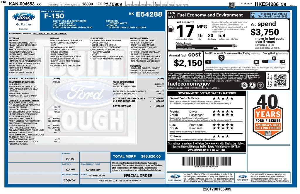 Used 2017 Ford F-150 XLT Truck