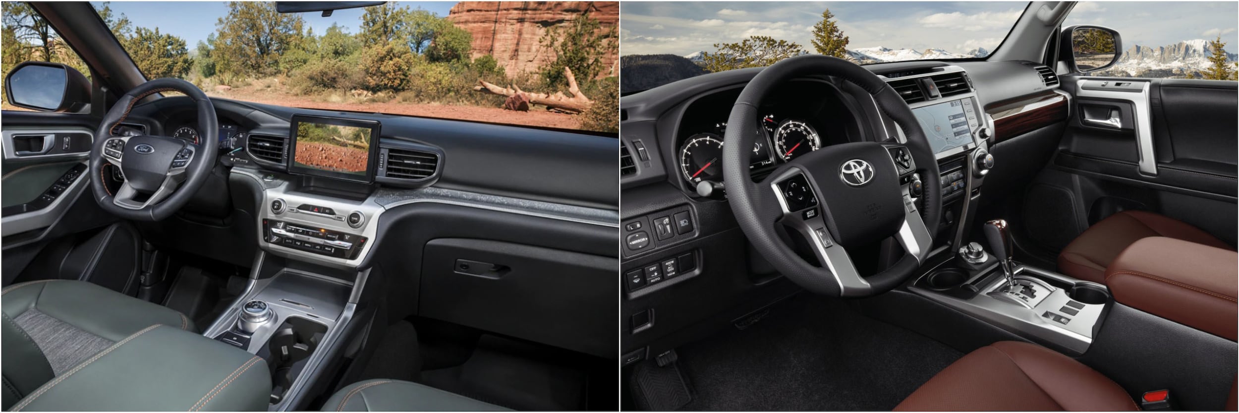 2021 Ford Explorer Vs. 2021 Toyota 4Runner Interior