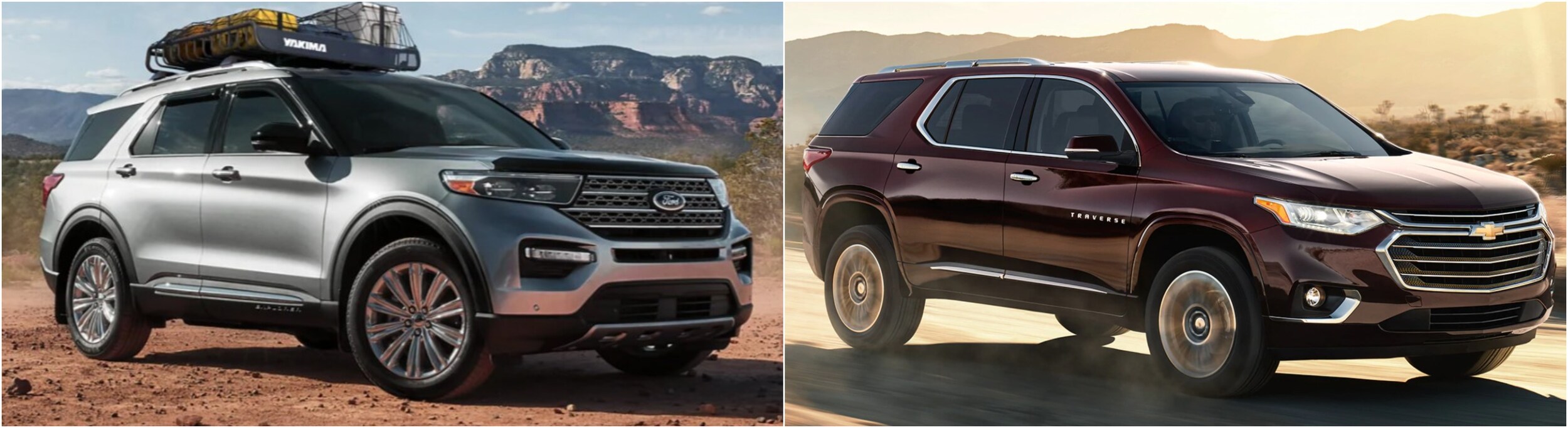 2021 Ford Explorer vs. Chevy Traverse