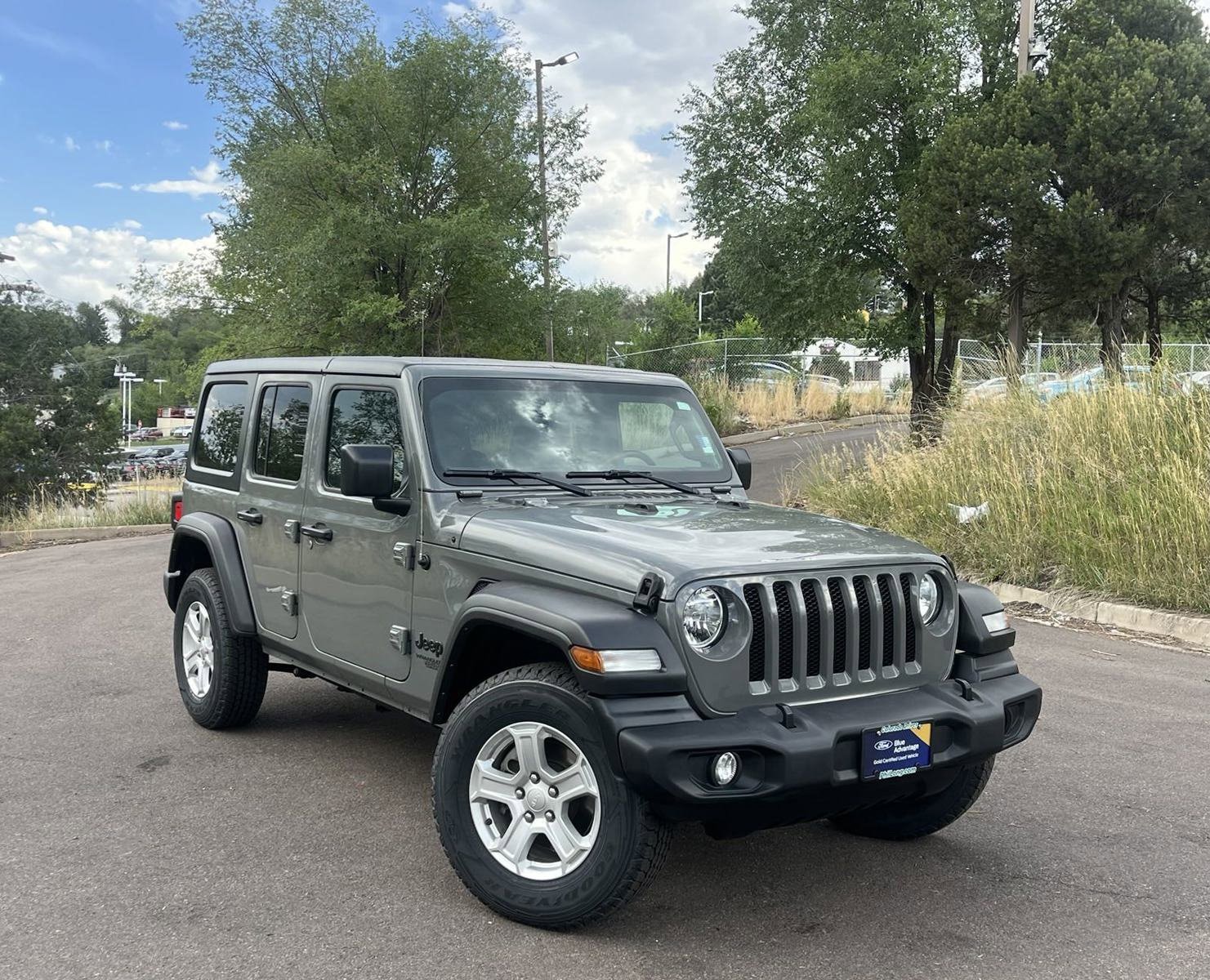 Used 2021 Jeep Wrangler Unlimited Sport S with VIN 1C4HJXDMXMW695984 for sale in Colorado Springs, CO