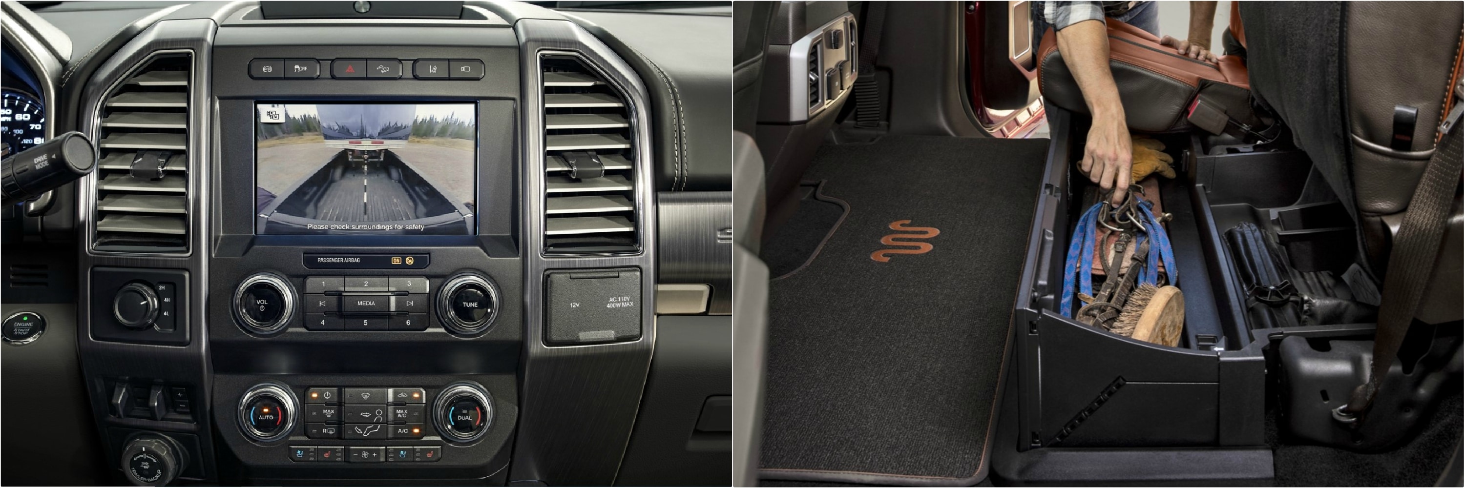 2021 and 2020 Ford Super Duty interior improvements
