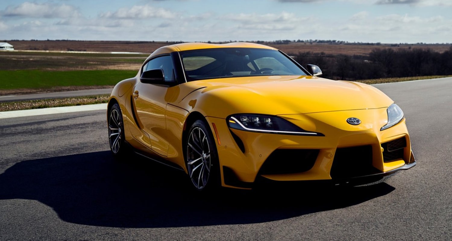 New 2021 Toyota GR Supra 2.0 in Nitro Yellow color