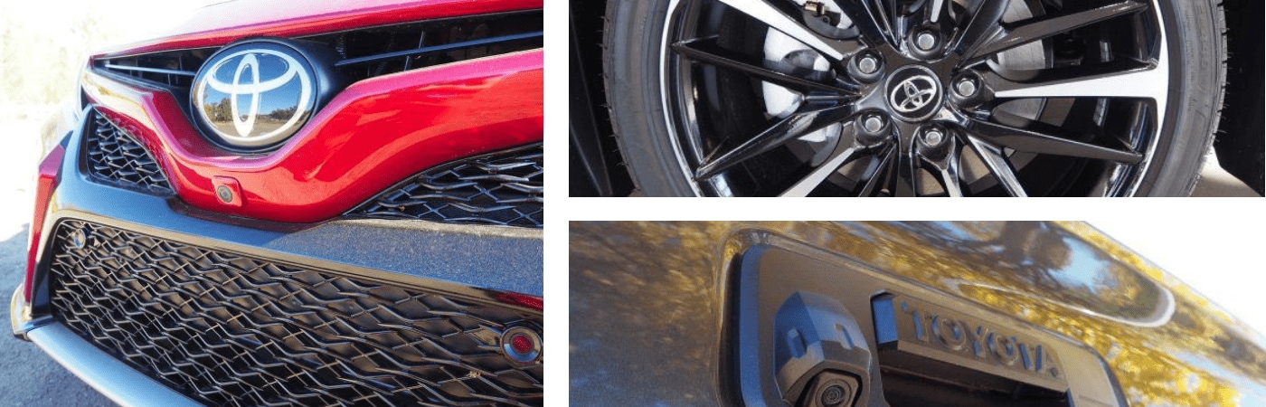 Exterior features of a used Toyota car and used Toyota truck in Trinidad