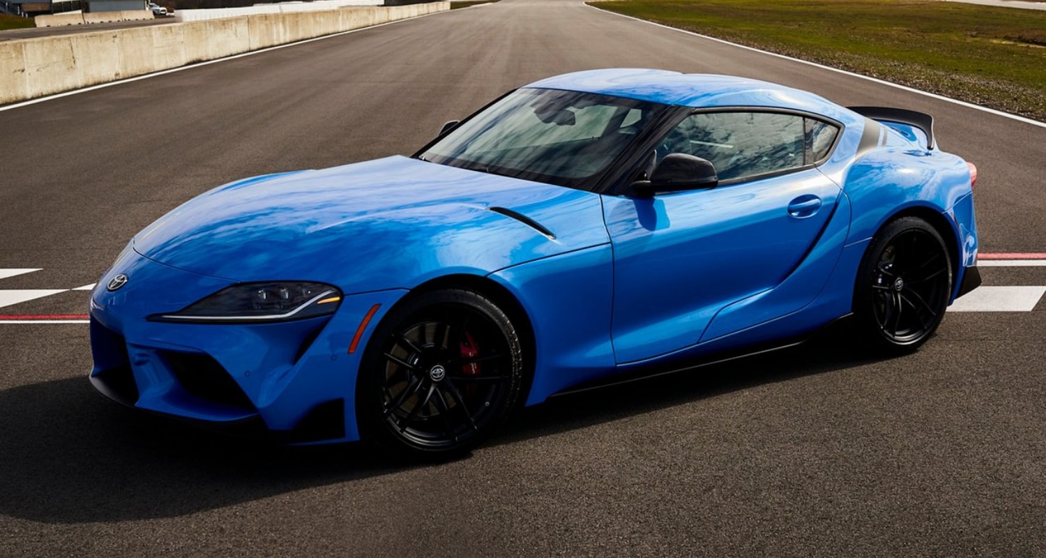 New Limited Edition 2021 Toyota GR Supra A91 in exclusive duo-tone blue/black Refraction color