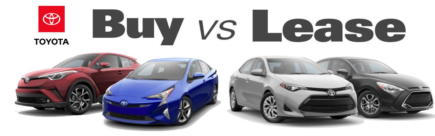 Buying a car vs leasing a car Toyota graphic