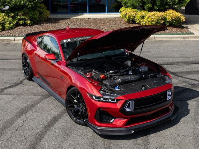 Ford Mustang RTR with the Hood Open