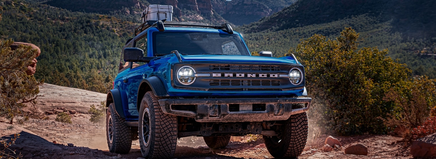 2023 Ford Bronco on rocky terrain