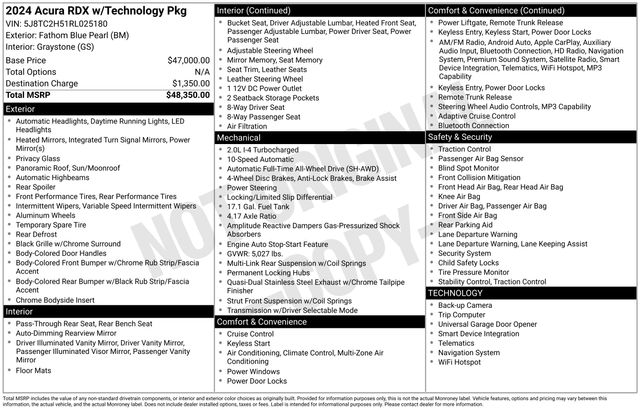 2024 Acura RDX Technology Package SH-AWD's photo