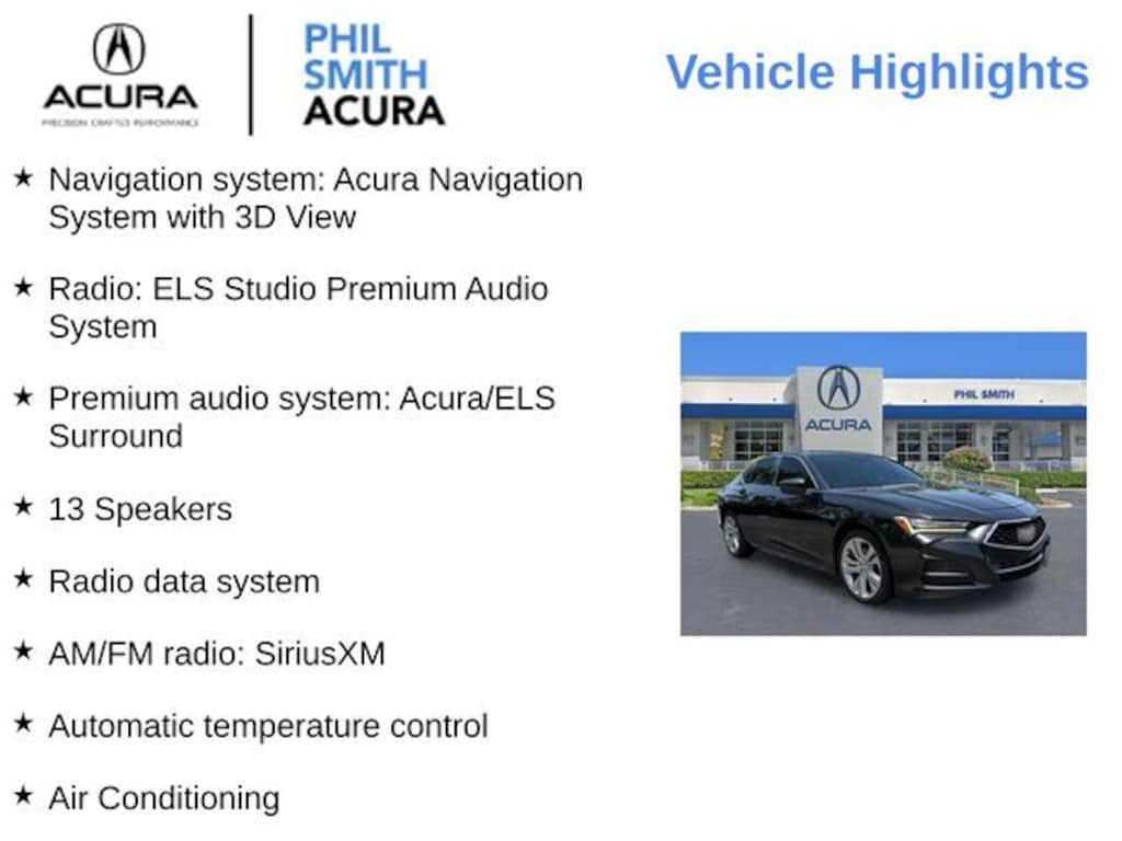 Used 2021 Acura TLX Technology Package Sedan