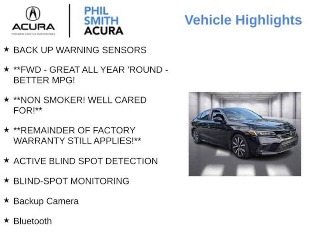 Used 2024 Honda Civic EX Sedan