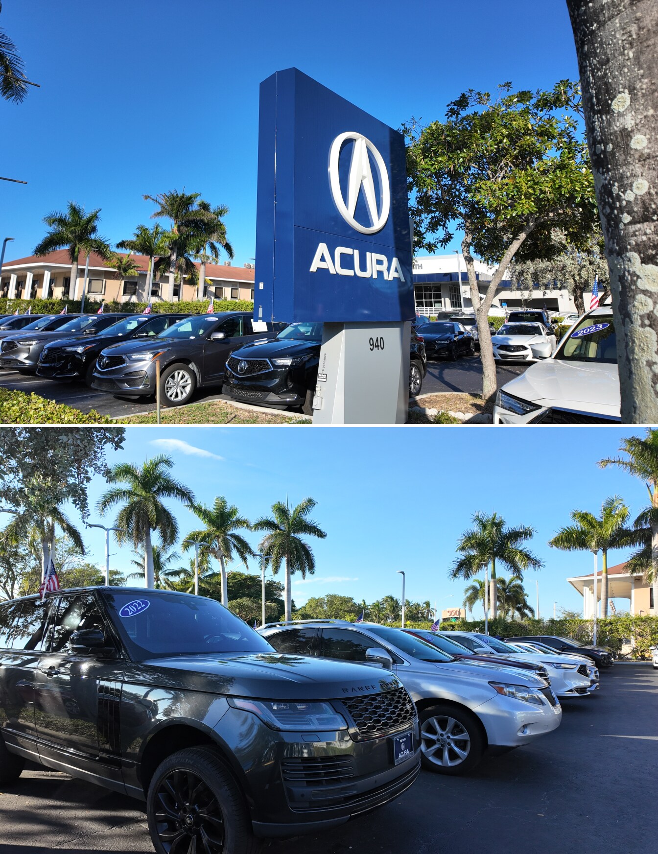 Acura Dealership sign
