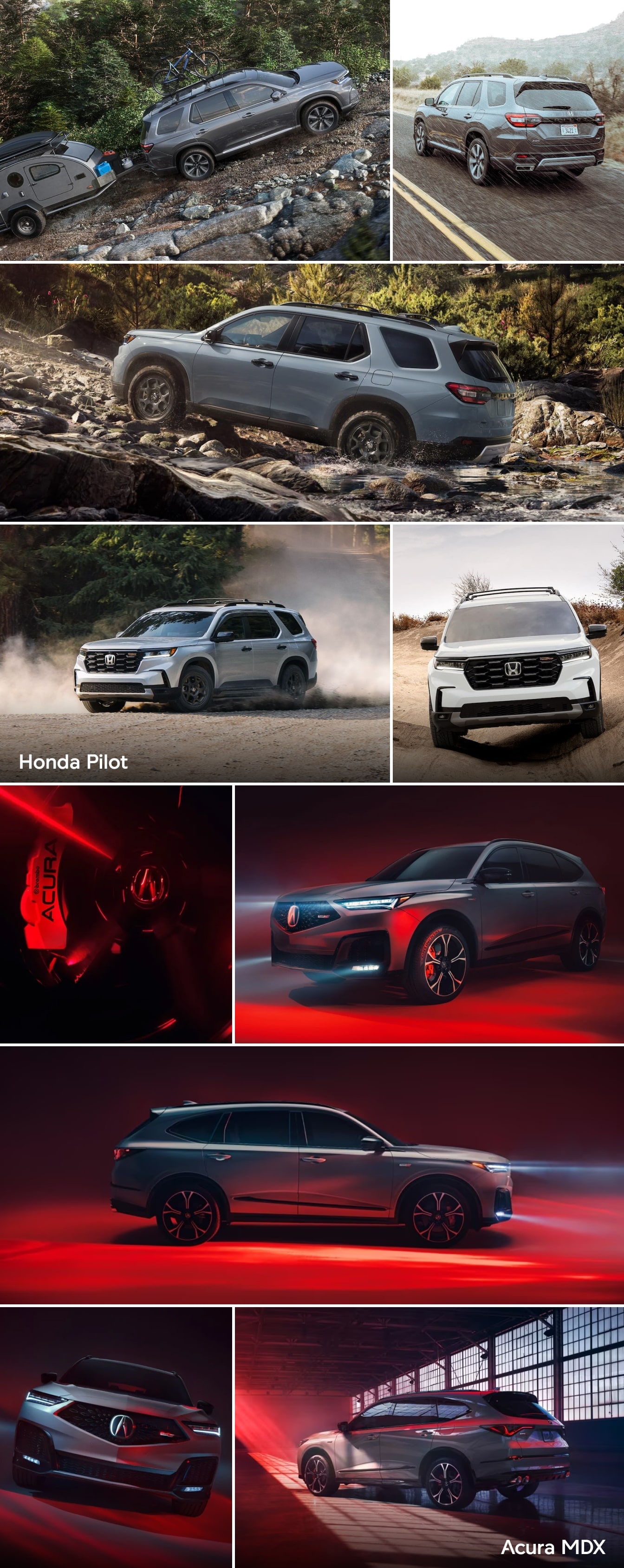 New Honda Pilot vs. Acura MDX Specs
