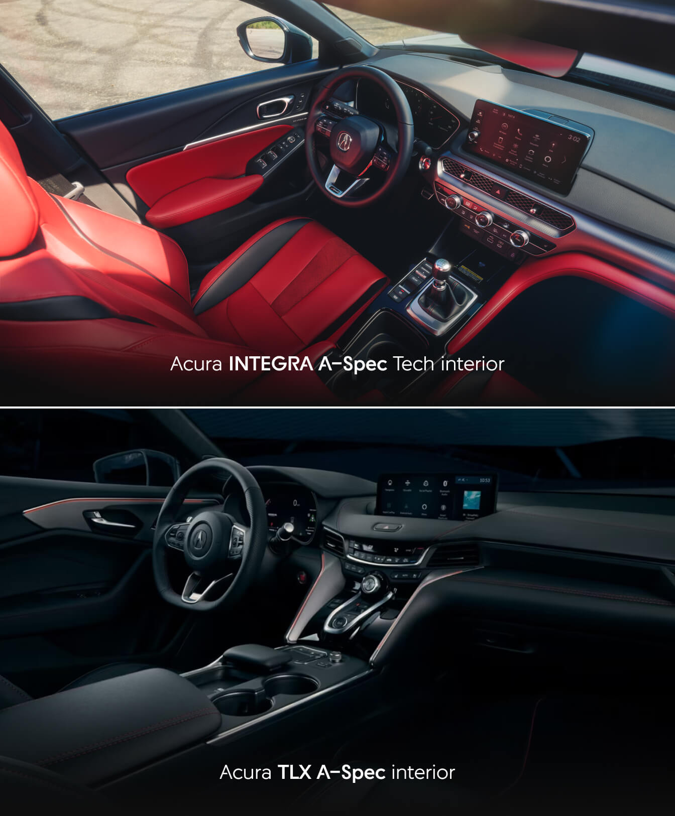 2025 Acura TLX vs. 2026 Acura Integra: Interior Features
