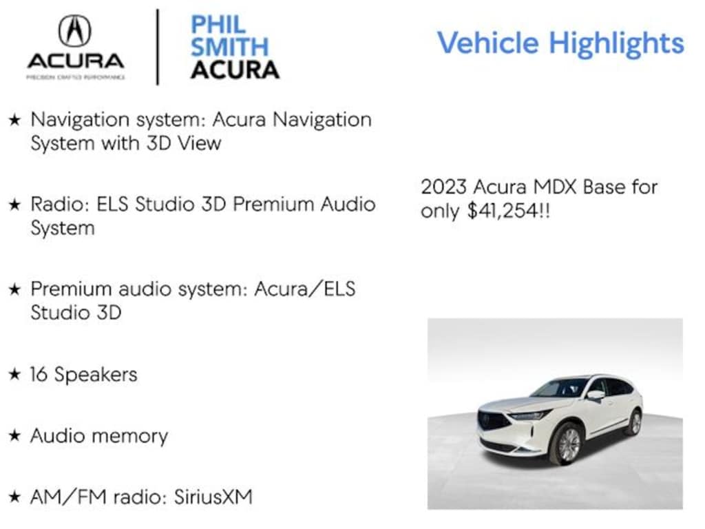 Certified 2023 Acura MDX Advance SUV