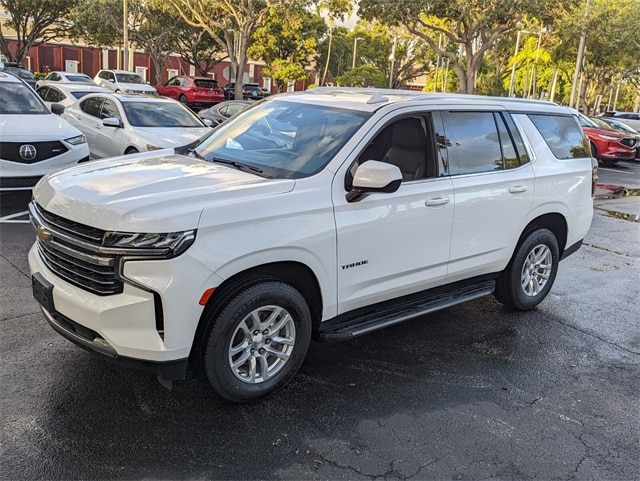 Used 2021 Chevrolet Tahoe LT with VIN 1GNSKNKD8MR273454 for sale in Pompano Beach, FL