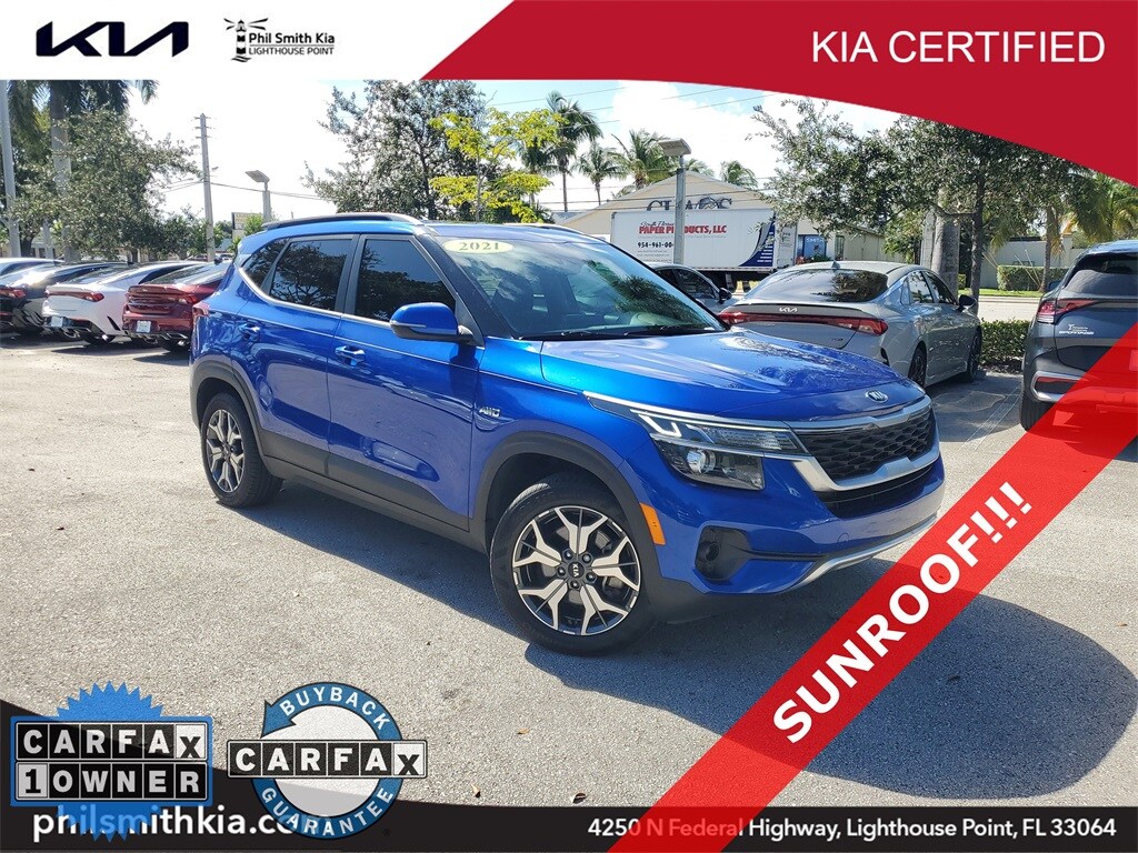 Certified 2021 Kia Seltos EX SUV