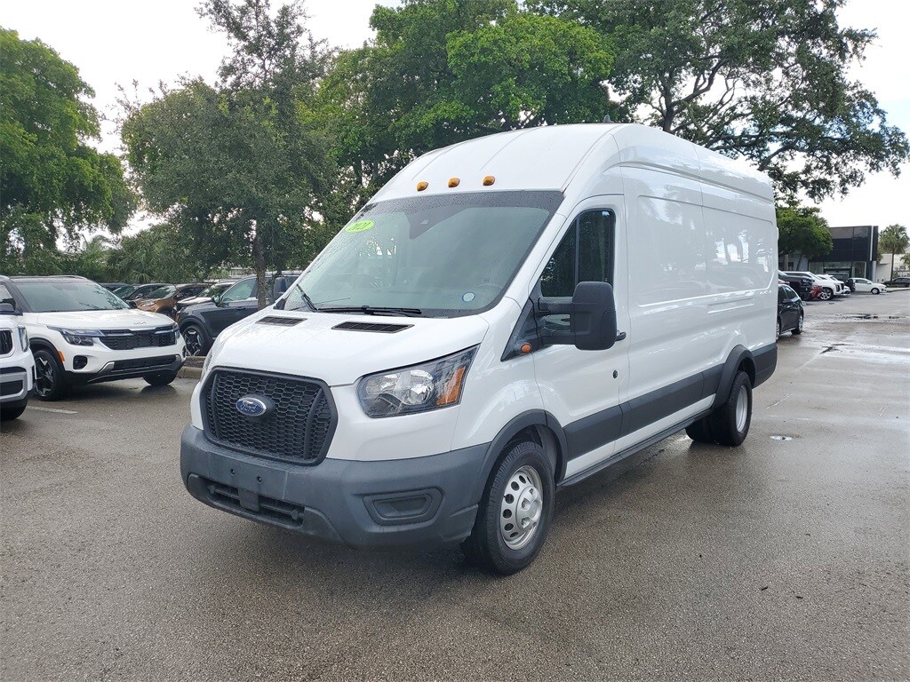 Used 2021 Ford Transit-350 Cargo Base w/10,360 lb. GVWR Van High Roof HD Ext. Van