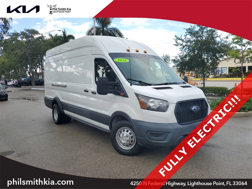 Used 2021 Ford Transit-350 Cargo Base w/10,360 lb. GVWR Van High Roof HD Ext. Van