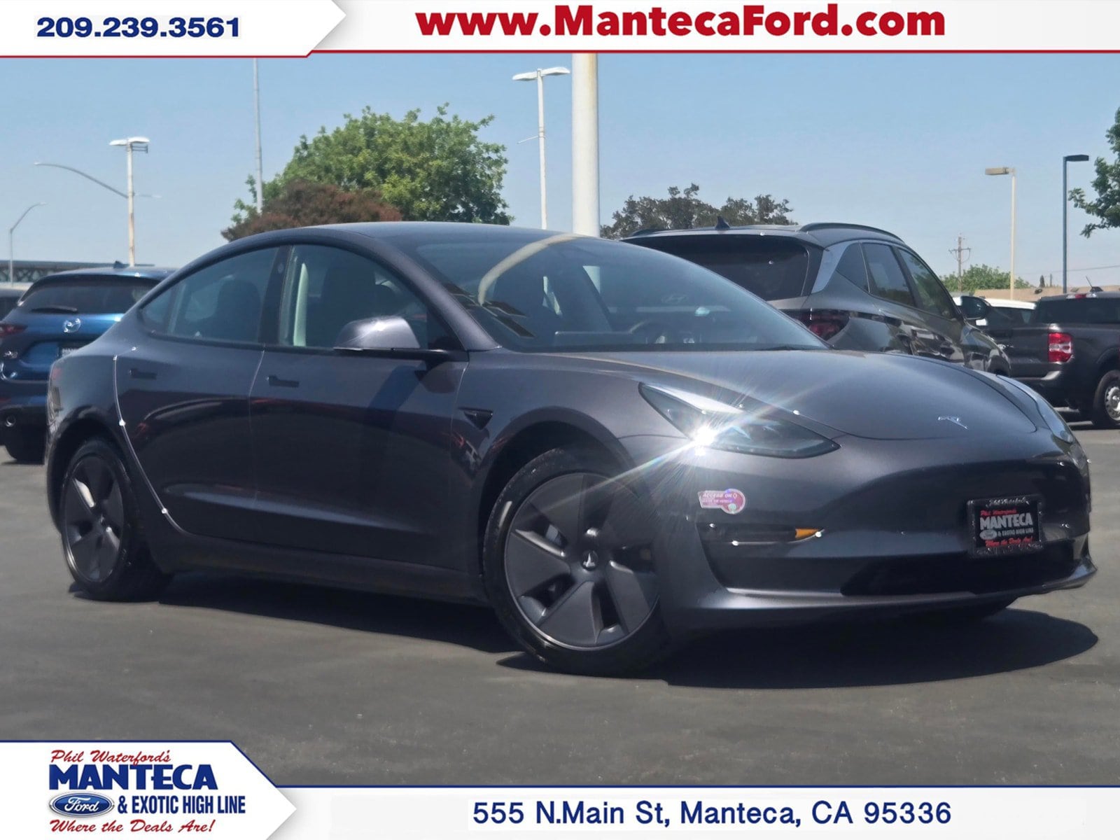 Used 2023 Tesla Model 3 Base with VIN 5YJ3E1EA1PF709411 for sale in Manteca, CA