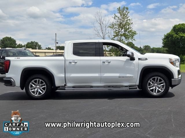 Used 2021 GMC Sierra 1500 SLT with VIN 3GTU9DET0MG406377 for sale in Little Rock