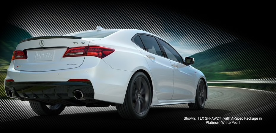 TLX SH-AWD with A-spec Package in platinum white pearl
