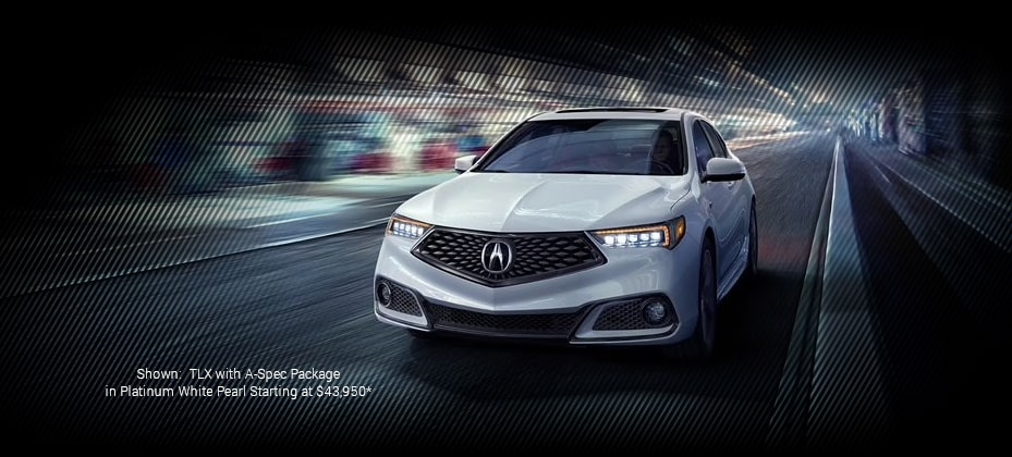 Shown: TLX with A-Spec Packages in Platinum white Pearl