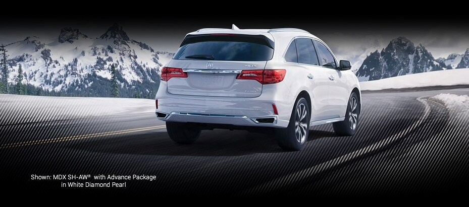 Shown: MDX SH-AW with Advance Packagein White Diamond Pearl