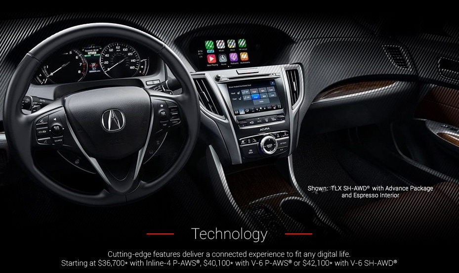 Shown:TLX with Advance Package and Espresso interior